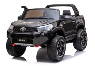 AUTO NA AKUMULATOR DLA 2 DZIECI TOYOTA HILUX LAKIER 4X4 PILOT EVA SKÓRA LED RADIO MP3