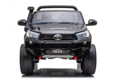 AUTO NA AKUMULATOR DLA 2 DZIECI TOYOTA HILUX 4X4 PILOT EVA SKÓRA LED RADIO MP3