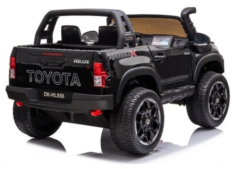 AUTO NA AKUMULATOR DLA 2 DZIECI TOYOTA HILUX 4X4 PILOT EVA SKÓRA LED RADIO MP3