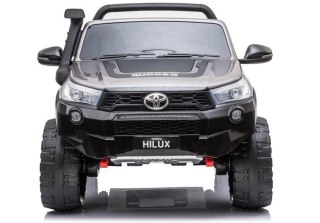 AUTO NA AKUMULATOR DLA 2 DZIECI TOYOTA HILUX LAKIER 4X4 PILOT EVA SKÓRA LED RADIO MP3