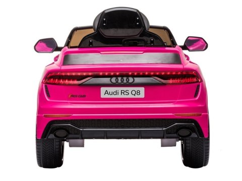 SAMOCHÓD NA AKUMULATOR DLA DZIECKA AUDI RS Q8 2X45W PILOT LED EVA SKÓRA MP3