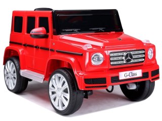 SAMOCHÓD NA AKUMULATOR DLA DZIECKA AUTO MERCEDES G500 LED PILOT EVA SKÓRA