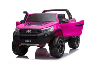 AUTO NA AKUMULATOR DLA 2 DZIECI TOYOTA HILUX 4X4 PILOT EVA SKÓRA LED RADIO MP3