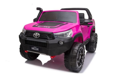 AUTO NA AKUMULATOR DLA 2 DZIECI TOYOTA HILUX 4X4 PILOT EVA SKÓRA LED RADIO MP3 AUTO NA AKUMULATOR DLA 2 DZIECI TOYOTA HILUX 4X4 PILOT EVA SKÓRA LED RADIO MP3