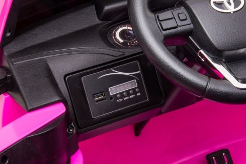 AUTO NA AKUMULATOR DLA 2 DZIECI TOYOTA HILUX 4X4 PILOT EVA SKÓRA LED RADIO MP3 AUTO NA AKUMULATOR DLA 2 DZIECI TOYOTA HILUX 4X4 PILOT EVA SKÓRA LED RADIO MP3