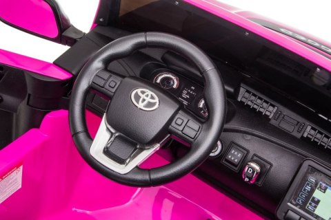 AUTO NA AKUMULATOR DLA 2 DZIECI TOYOTA HILUX 4X4 PILOT EVA SKÓRA LED RADIO MP3 AUTO NA AKUMULATOR DLA 2 DZIECI TOYOTA HILUX 4X4 PILOT EVA SKÓRA LED RADIO MP3