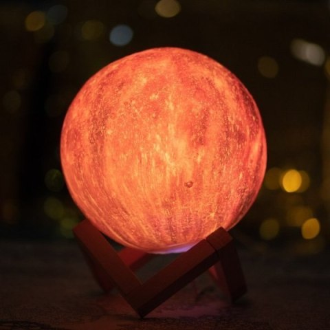 LAMPA STARS 3D GWIAZDY 16 KOLORÓW PILOT PODSTAWKA