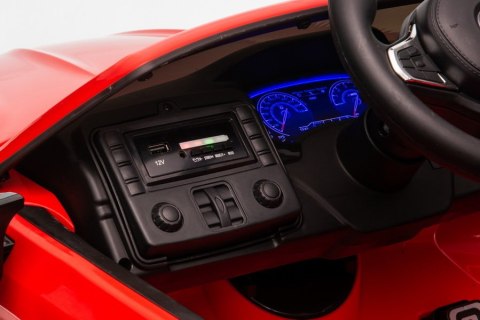 AUTO NA AKUMULATOR DLA DZIECKA I RODZICA BMW M5 LAKIER PILOT SKÓRA EVA LED MP3