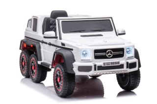 AUTO NA AKUMULATOR DLA DZIECKA MERCEDES BENZ G63 PILOT SKÓRA EVA LED MP3 USB