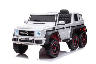 AUTO NA AKUMULATOR DLA DZIECKA MERCEDES BENZ G63 PILOT SKÓRA EVA LED MP3 USB