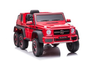 AUTO NA AKUMULATOR DLA DZIECKA MERCEDES BENZ G63 PILOT SKÓRA EVA LED MP3 USB