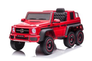 AUTO NA AKUMULATOR DLA DZIECKA MERCEDES BENZ G63 PILOT SKÓRA EVA LED MP3 USB