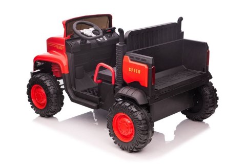 AUTO NA AKUMULATOR CIĘŻARÓWKA JC222 DLA 2 DZIECI 4X4 PILOT SKÓRA EVA LED MP3