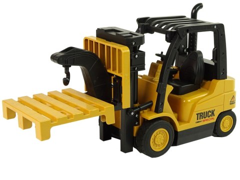 WÓZEK WIDŁOWY ZDALNIE STEROWANY RC OBRÓT 360 HAK PALETA ŻÓŁTY RC PILOT 2.4G WÓZEK WIDŁOWY ZDALNIE STEROWANY RC OBRÓT 360 HAK PALETA ŻÓŁTY RC PILOT 2.4G
