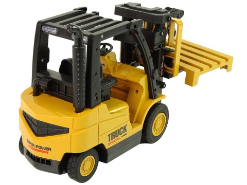 WÓZEK WIDŁOWY ZDALNIE STEROWANY RC OBRÓT 360 HAK PALETA ŻÓŁTY RC PILOT 2.4G WÓZEK WIDŁOWY ZDALNIE STEROWANY RC OBRÓT 360 HAK PALETA ŻÓŁTY RC PILOT 2.4G