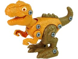 Zestaw Dinozaur Tyranozaur Rex z Jajkiem DIY Śrubokręt Pomarańczowy