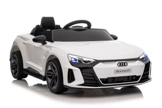 SAMOCHÓD ELEKTRYCZNY AUDI E-TRON GT DLA DZIECKA KOŁA EVA SKÓRA LED PILOT
