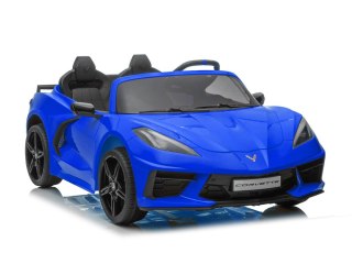 DUŻE AUTO NA AKUMULATOR DLA 2 DZIECI CORVETTE STINGRAY TR2203 PILOT SKÓRA LED