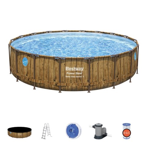 Basen Ogrodowy Stelażowy 549 x 122 cm Bestway 56977 Basen Ogrodowy Stelażowy 549 x 122 cm Bestway 56977