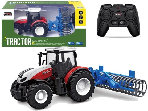 TRAKTOR ZDALNIE STEROWANY 1:24 CIĄGNIK RC WAŁ ROLNICZY PILOT 2.4G GUMOWE KOŁA TRAKTOR ZDALNIE STEROWANY 1:24 CIĄGNIK RC WAŁ ROLNICZY PILOT 2.4G GUMOWE KOŁA