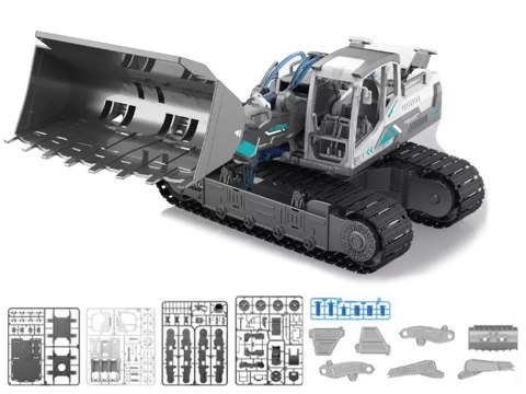 KOPARKA HYDRAULICZNA DO ZŁOŻENIA ZESTAW KONSTRUKCYJNY BULDOŻER DIY 127 EL.