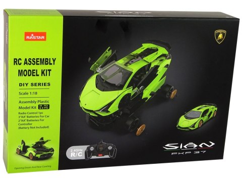 ZESTAW KONSTRUKCYJNY SAMOCHÓD ZDALNIE STEROWANY LAMBORGHINI SIAN 1:18 PILOT 2.4G