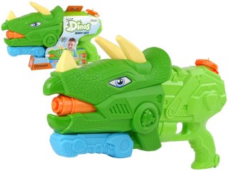 DUŻY PISTOLET NA WODĘ 1330ML DINOZAUR TRICERATOPS SIKAWKA WODNA ZASIĘG 8M