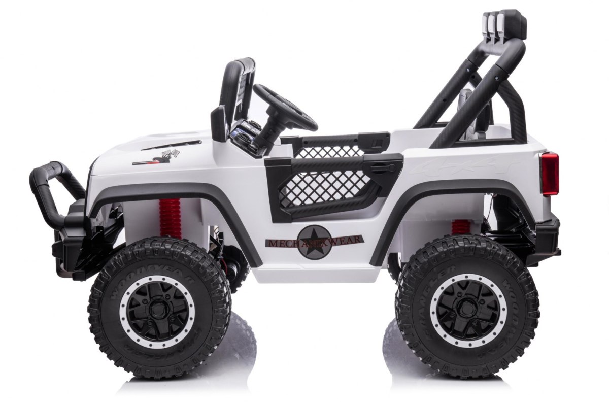 Autko terenowe Geoland Power dla 2 dzieci Biały + Pilot + Silniki 2x200W + Bagażnik + Radio MP3 + LED Autko terenowe Geoland Power dla 2 dzieci Biały + Pilot + Silniki 2x200W + Bagażnik + Radio MP3 + LED