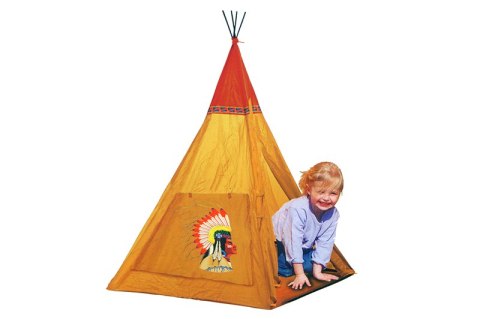 NAMIOT INDIAŃSKI WIGWAM TIPI Z PODŁOGĄ 135CM WYSOKOŚCI