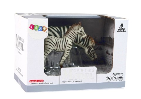 Zestaw 2 Figurek Zebra z Młodym Zebry Figurka Zwierzęta