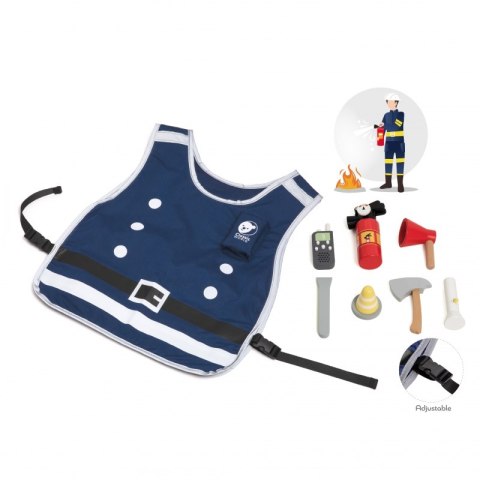 CLASSIC WORLD Little Firefighter Set Costume Tools 8 pcs.