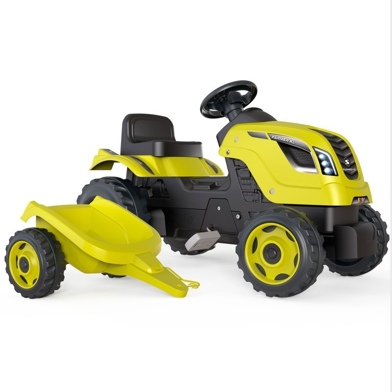 SMOBY Traktor XL Zielony na Pedały z Przyczepką SMOBY Traktor XL Zielony na Pedały z Przyczepką