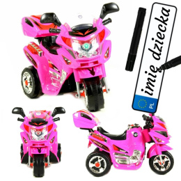 MOTOREK NA AKUMULATOR DLA DZIECI KUFER LED S-2