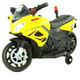 MAŁY MOTOREK NA AKUMULATOR POLICJA KOGUT SKÓRA SX-6