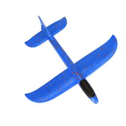 Szybowiec samolot styropianowy 34x33cm niebieski