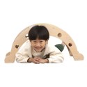 VIGA Drewniany Bujak Mostek 2w1 Huśtawka Montessori Tęczowa