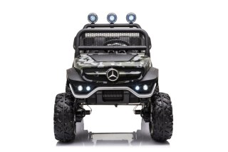 AUTO NA AKUMULATOR SAMOCHÓD MERCEDES UNIMOG S LAKIER 4X4 LED SKÓRA PILOT EVA