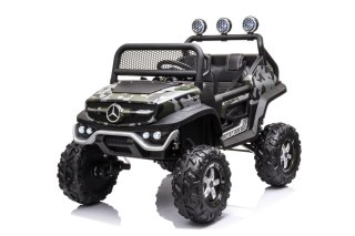 AUTO NA AKUMULATOR SAMOCHÓD MERCEDES UNIMOG S LAKIER 4X4 LED SKÓRA PILOT EVA