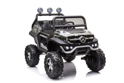 AUTO NA AKUMULATOR SAMOCHÓD MERCEDES UNIMOG S LAKIER 4X4 LED SKÓRA PILOT EVA