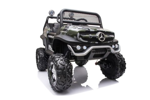 AUTO NA AKUMULATOR SAMOCHÓD MERCEDES UNIMOG S LAKIER 4X4 LED SKÓRA PILOT EVA