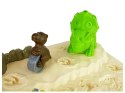 Stolik Ciastolina Dinozaury Jajka Foremka Wulkan ze Świecącą Lawą 4 Kolory