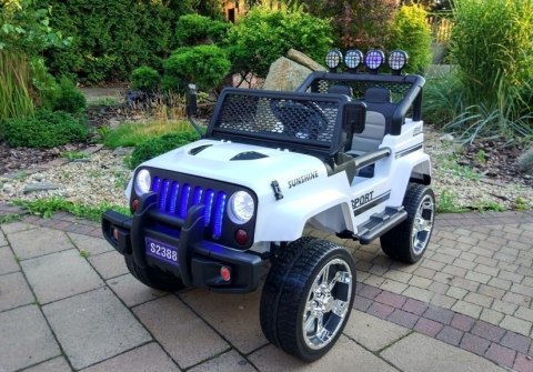AUTO NA AKUMULATOR DŻIP JEEP S2388 SAMOCHÓD DLA DZIECKA 4X4 PILOT EVA SKÓRA LED RADIO AUTO NA AKUMULATOR DŻIP JEEP S2388 SAMOCHÓD DLA DZIECKA 4X4 PILOT EVA SKÓRA LED RADIO