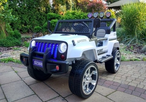 AUTO NA AKUMULATOR DŻIP JEEP S2388 SAMOCHÓD DLA DZIECKA 4X4 PILOT EVA SKÓRA LED RADIO AUTO NA AKUMULATOR DŻIP JEEP S2388 SAMOCHÓD DLA DZIECKA 4X4 PILOT EVA SKÓRA LED RADIO