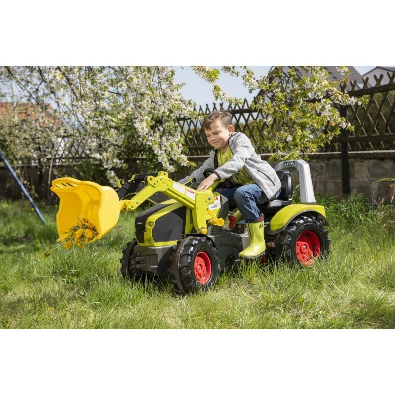 CLAAS Traktor na Pedały X-Trac Premium Łyżka Ciche Koła Rolly Toys Biegi Hamulec