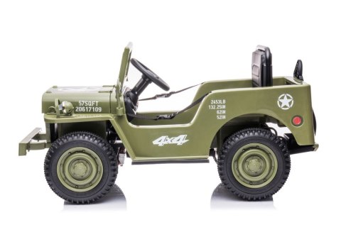 SAMOCHÓD NA AKUMULATOR DLA DZIECKA JEEP DŻIP JH-103 4X4 LED SKÓRA EVA PILOT