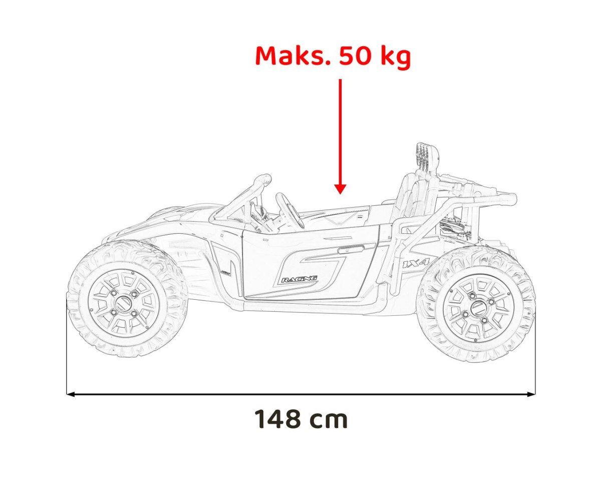 Pojazd Buggy Racing 5 Czerwony Pojazd Buggy Racing 5 Czerwony