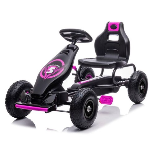 DUŻY GOKART NA PEDAŁY SUPER POWER 5, POMPOWANE KOŁA/G18 DUŻY GOKART NA PEDAŁY SUPER POWER 5, POMPOWANE KOŁA/G18