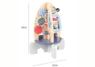 Drewniana Rakieta Edukacyjna Koraliki Koła Zębate