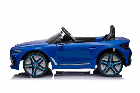Autko BMW i4 na akumulator dla dzieci Niebieski + Wolny Start + EVA + Ekoskóra + Audio LED + Pilot Autko BMW i4 na akumulator dla dzieci Niebieski + Wolny Start + EVA + Ekoskóra + Audio LED + Pilot