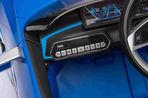 Autko BMW i4 na akumulator dla dzieci Niebieski + Wolny Start + EVA + Ekoskóra + Audio LED + Pilot Autko BMW i4 na akumulator dla dzieci Niebieski + Wolny Start + EVA + Ekoskóra + Audio LED + Pilot
